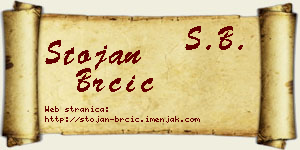 Stojan Brčić vizit kartica
